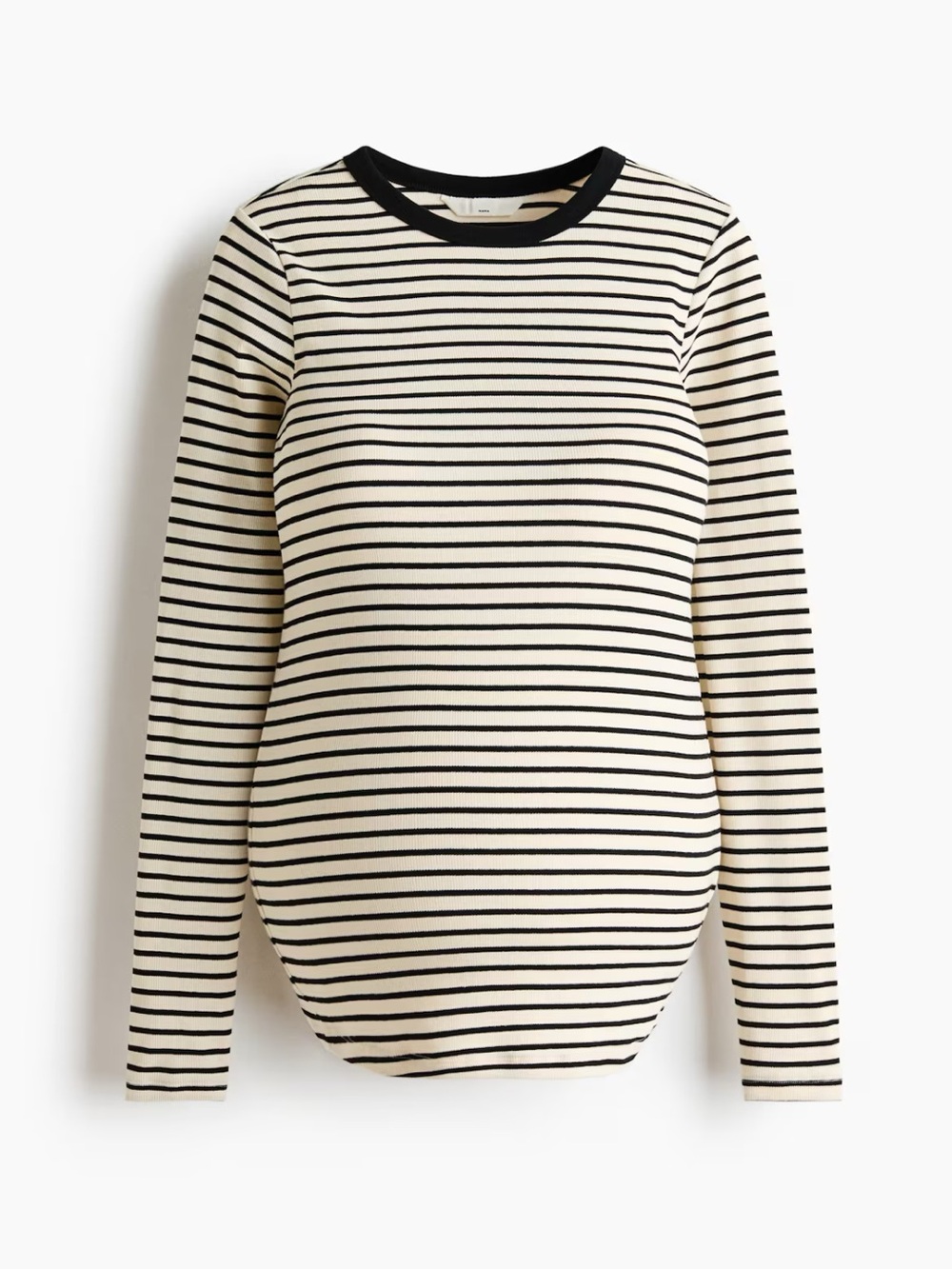 MAMA RIBBED JERSEY TOP
